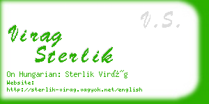 virag sterlik business card